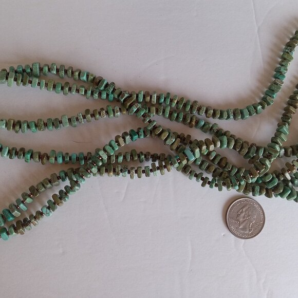 Genuine Signed Silpada 925 and Turqoise 6 Strand Necklace - Picture 7 of 7
